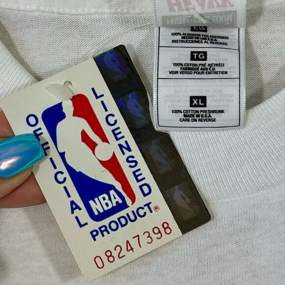 NWT Vintage Fruit of the Loom Utah Jazz Karl Malone Salt Lake Tribune NBA Shirt - Picture 5 of 9